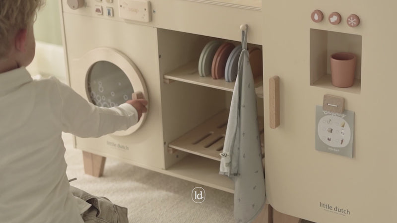 Little Dutch - Wooden - Washing Machine - Swanky Boutique Malta