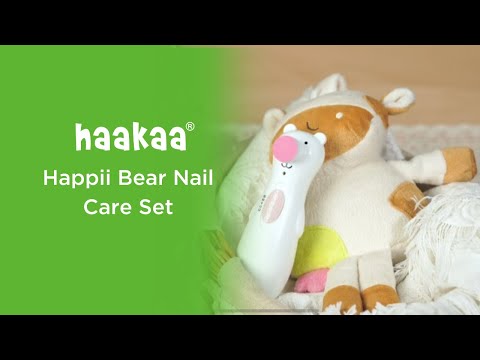 haakaa - nail care set happii bear rechargeable version - swanky boutique malta