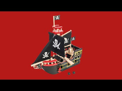 Pirate Ship, Wooden - Barbarossa