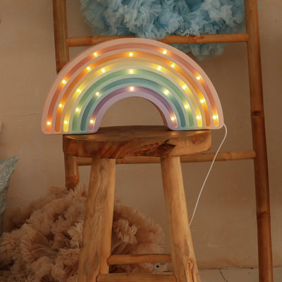 Lamp Night Light, Pastel - Rainbow