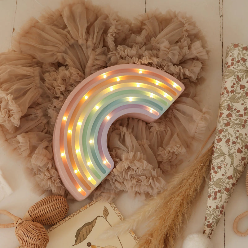 Lamp Night Light, Pastel - Rainbow