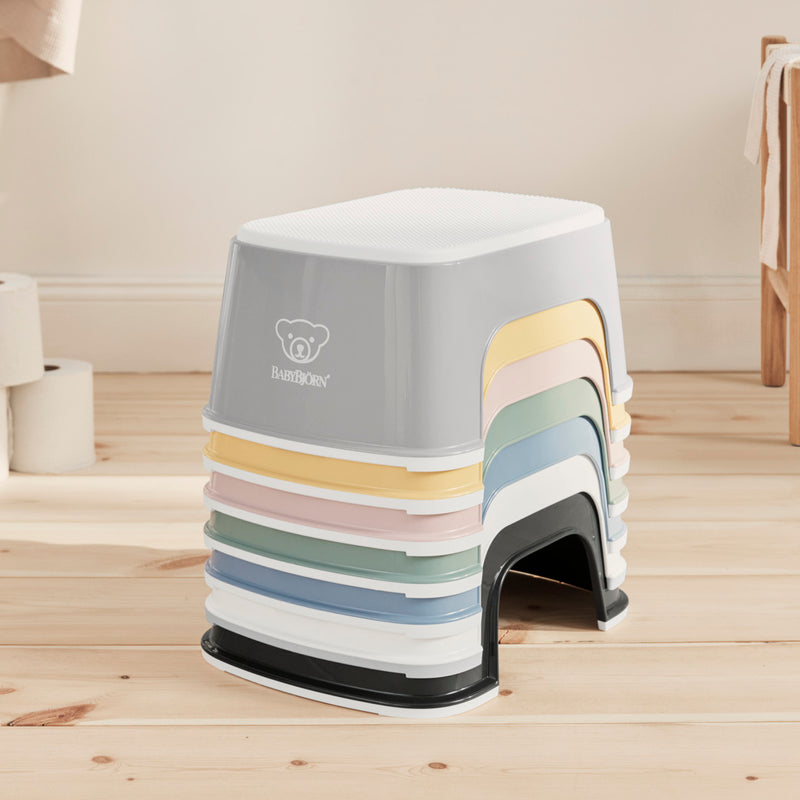 Step Stool - White/ Grey
