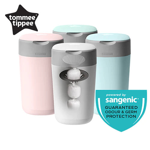 tommee tippee - Diaper Bin, Twist & Click - White - swanky boutique malta