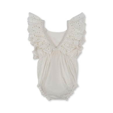 Posey Romper - Optic White