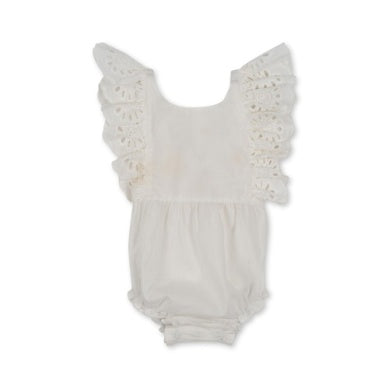Posey Romper - Optic White