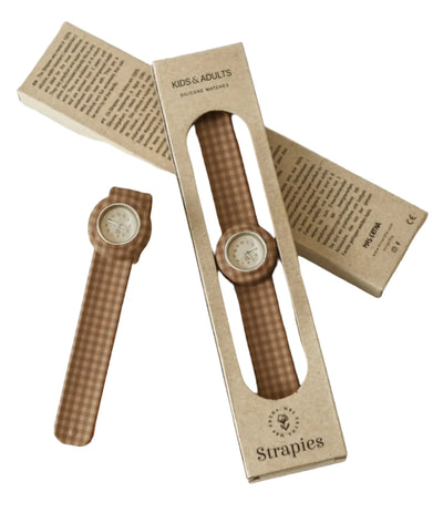 mrs ertha - Watch Strapies Kids & Adult - Vintage Squares - swanky boutique malta