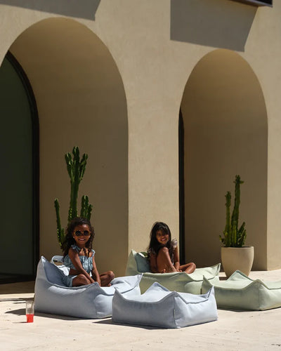wigiwama Azure Outdoor Square Ottoman - Swanky Boutique Malta