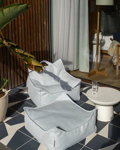 wigiwama Azure Outdoor Square Ottoman - Swanky Boutique Malta
