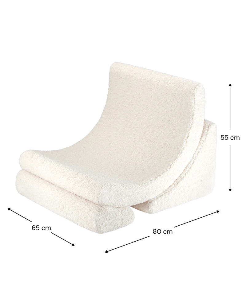 wigiwama - Cream White Moon Chair - Swanky Boutique