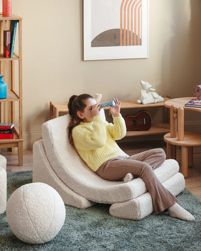 wigiwama - Cream White Moon Chair - Swanky Boutique