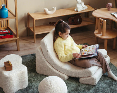 wigiwama - Cream White Moon Chair - Swanky Boutique