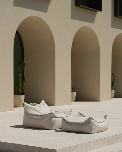 wigiwama outdoor square ottoman terra - Swanky Boutique