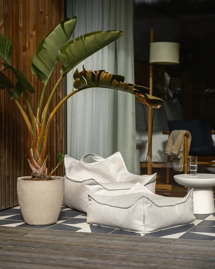 wigiwama outdoor square ottoman terra - Swanky Boutique