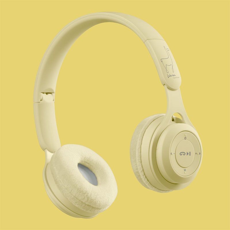 lalarma - Kids Wireless Headphones - Pastel Yellow - swanky boutique malta