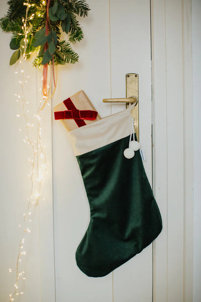 Betty's Home - Christmas Stocking Velvet Green - Swanky Boutique