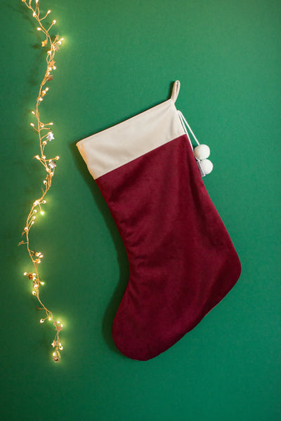 Betty's Home - Christmas Stocking Velvet Red - Swanky Boutique
