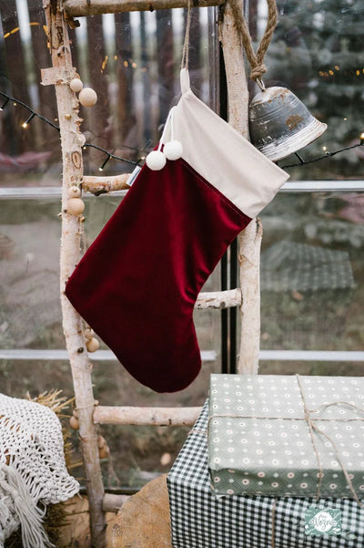 Betty's Home - Christmas Stocking Velvet Red - Swanky Boutique