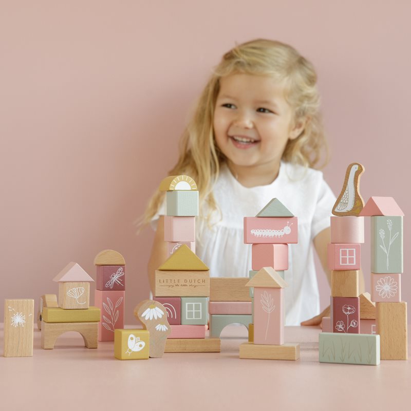 Little Dutch - Building Blocks in a Bucket Pink - Swanky Boutique