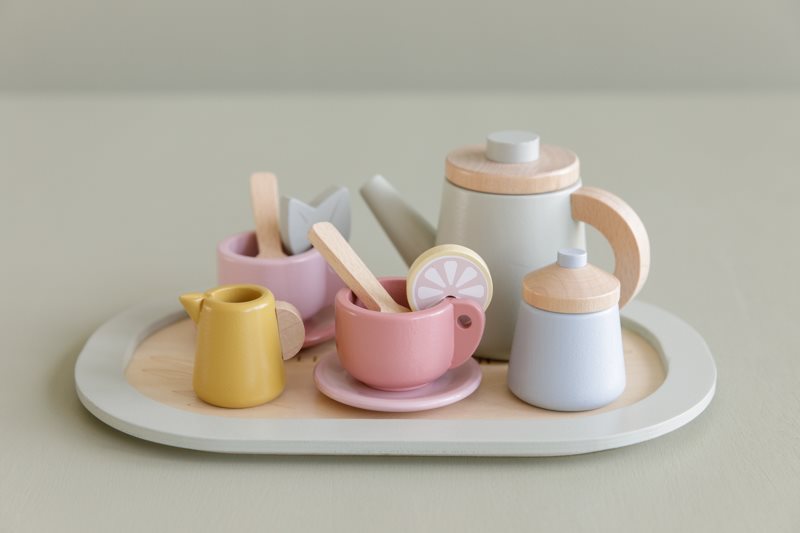 Little Dutch - Tea Set Wooden Multicolour - Swanky Boutique