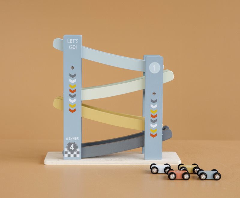 Little Dutch - Ramp Racer incl 4 Cars Blue - Swanky Boutique