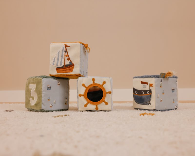 Little Dutch - Soft Blocks Set of 4 Sailors Bay - Swanky Boutique