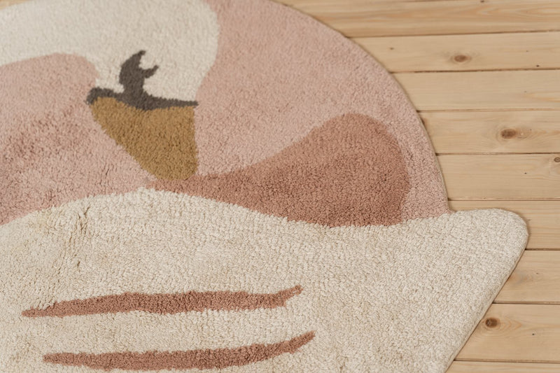 Little Dutch - Rug Swan Shape 110x115cm - Swanky Boutique