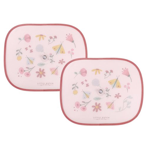 Little Dutch - Car Sunshade 2 Pack Flowers & Butterflies - Swanky Boutique