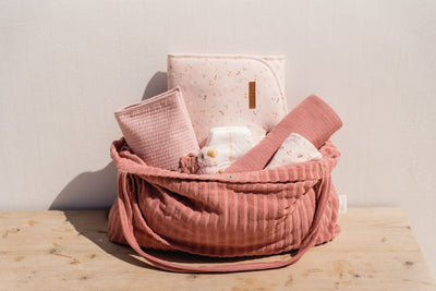 Little Dutch - Mum Bag Cotton Blush Pink - Swanky Boutique