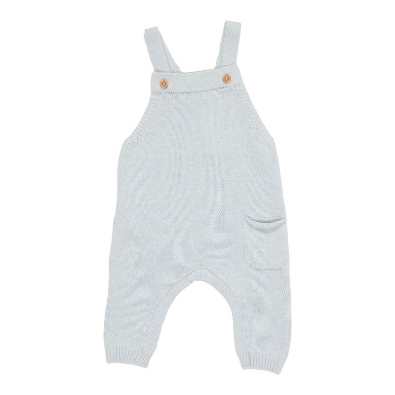 Little Dutch - Dungarees Soft Knit Blue - Swanky Boutique