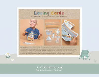 Little Dutch - Lacing Cards Pack of 5 Sailors Bay - Swanky Boutique