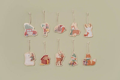 Little Dutch - Christmas Hanging Ornaments Wooden - Swanky Boutique