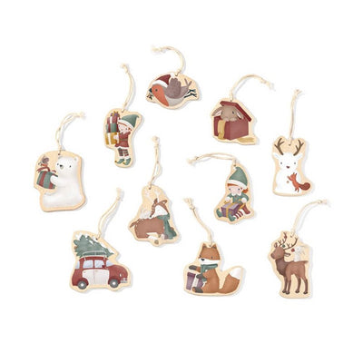 Little Dutch - Christmas Hanging Ornaments Wooden - Swanky Boutique