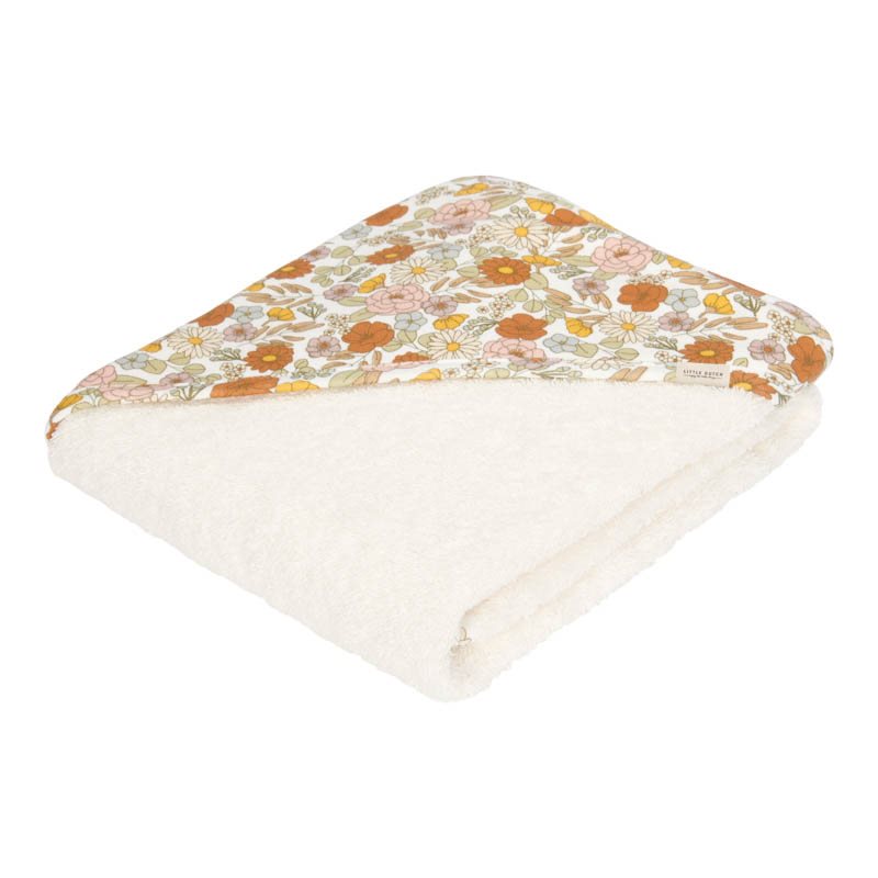 Towel with Hood, 100 X 100cm - Vintage Little Flowers