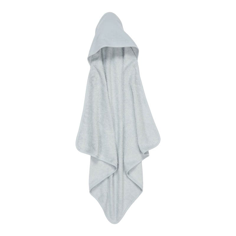 Little Dutch - Towel with Hood 75x75cm Pure Soft Blue - Swanky Boutique