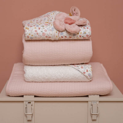 Little Dutch - Bassinet Summer Blanket Cotton 110x140cm Pure Soft Pink - Swanky Boutique