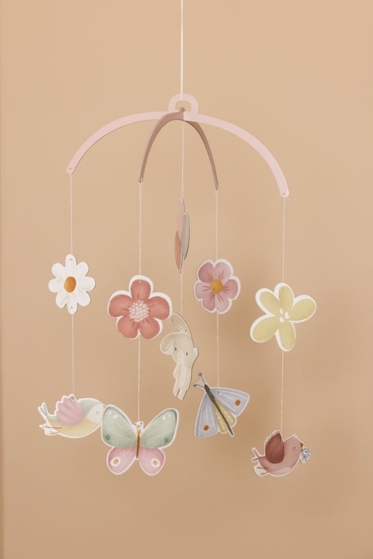 Little Dutch - Cot Mobile Cardboard Flowers & Butterflies - Swanky Boutique