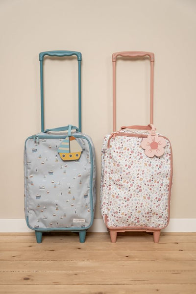 Suitcase, Flowers & Butterflies