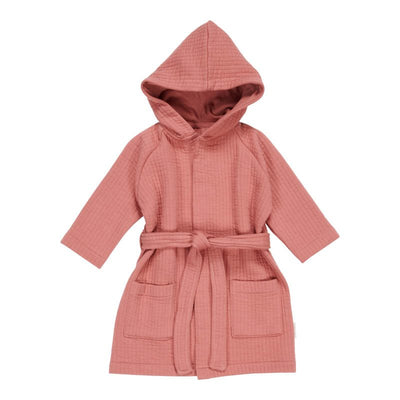 Little Dutch - Bath Robe Cotton Pure Pink Blush - Swanky Boutique