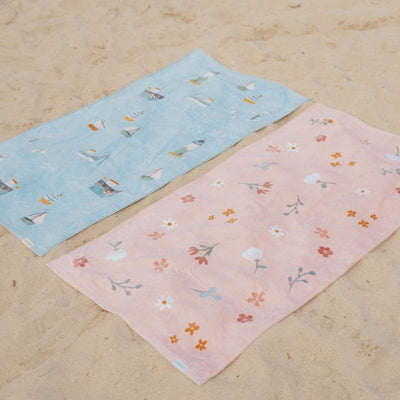 Little Dutch - Beach Towel Flowers & Butterflies - Swanky Boutique
