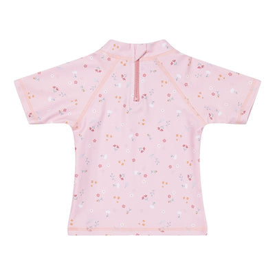 Little Dutch - Swim T Shirt Short Sleeves Little Pink Flowers UPF 50+ - Swanky Boutique