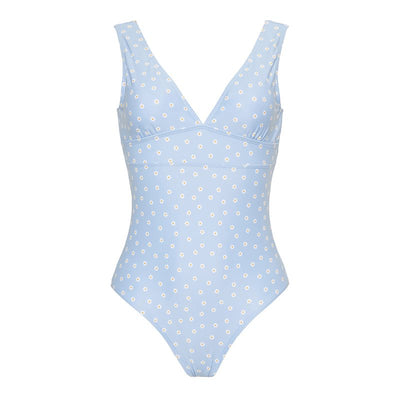 Little Dutch - Swimsuit Ladies Blue Daisies UPF 50+ - Swanky Boutique