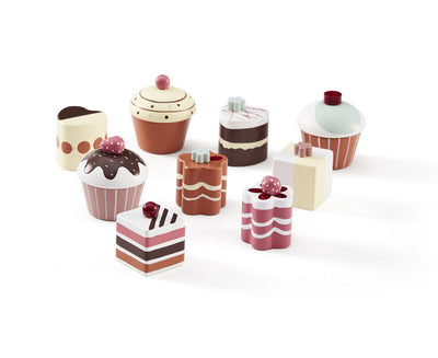 Kids Concept - Play Food Pastries 9 Pieces - Swanky Boutique