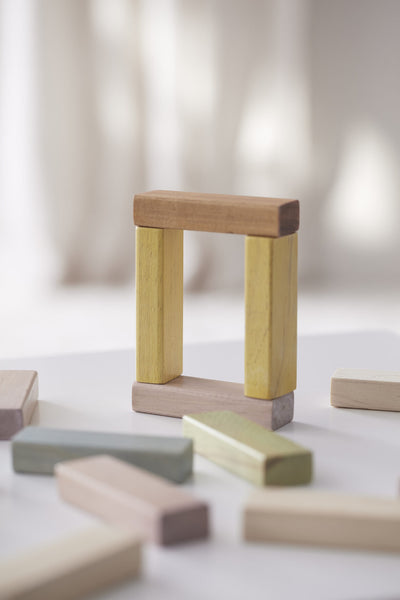 Game, Tower Blocks 51 Pieces - Natural Colours