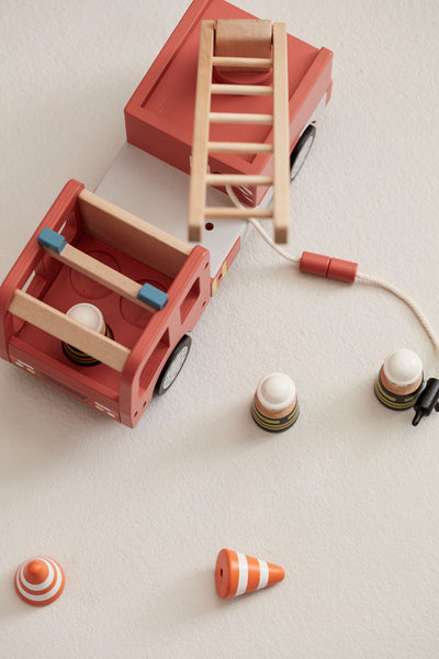 Kid's Concept - Fire Engine Truck Wooden - Swanky Boutique