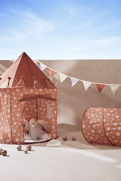 Kids Concept - Play Tunnel Stars Rust - Swanky Boutique