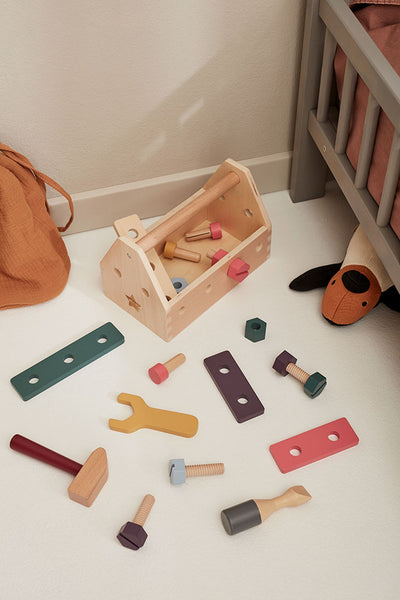 Kids Concept - Tool Box Wooden 20 Pieces - Swanky Boutique