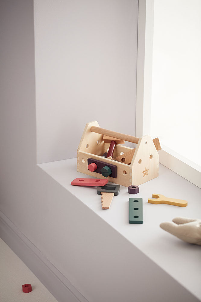 Kids Concept - Tool Box Wooden 20 Pieces - Swanky Boutique