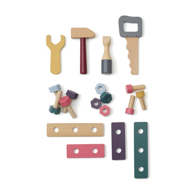 Kids Concept - Tool Box Wooden 20 Pieces - Swanky Boutique