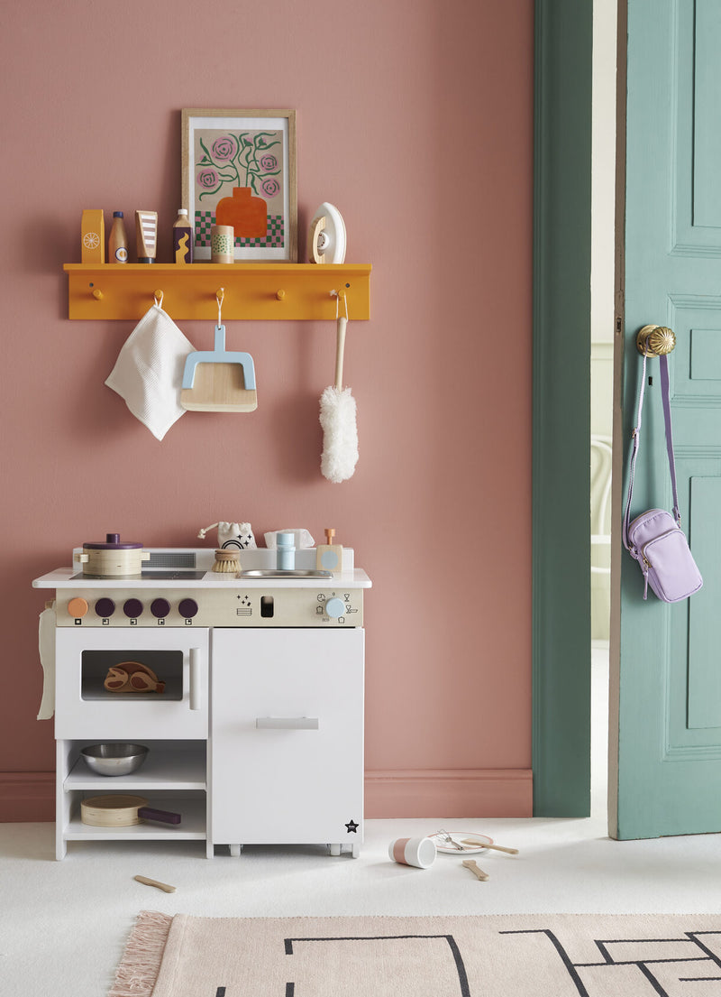 Kitchen with Dishwasher - White/ Natural