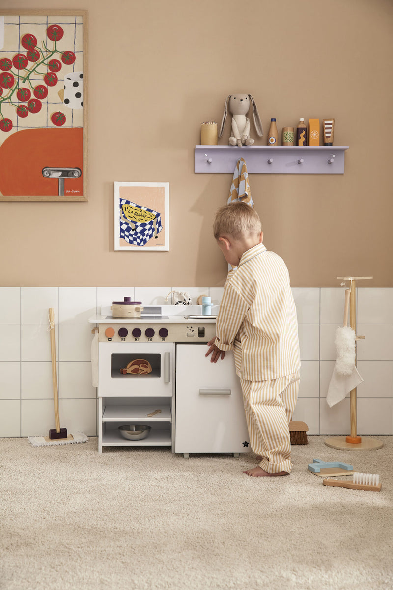 Kitchen with Dishwasher - White/ Natural